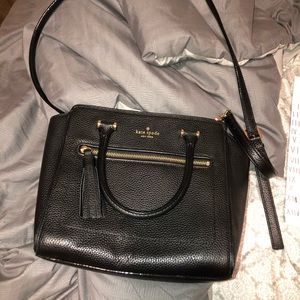 Black Kate spade purse w/ wallet
